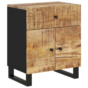 vidaXL Comodino 50x33x60cm Legno Massello di Mango e Legno Multistrato