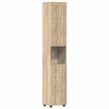vidaXL Set di Armadi da Bagno TULUM Rovere Sonoma 37 x 31,5 x 203 cm