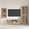 vidaXL Set mobile TV FLORIN Rovere artigianale Legno multistrato