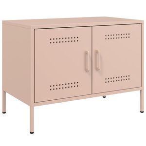 vidaXL Mobile TV Rosa 68x39x50,5 cm in Acciaio