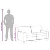 vidaXL Divano a 2 Posti Grigio 120 cm in Similpelle
