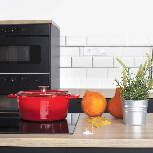 Livoo Casseruola Rotonda 24 cm 4 L Rossa