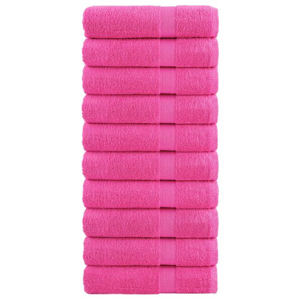 vidaXL Asciugamani da bagno Premium SOLUND 10 pz Rosa 100x150 cm 600 g/m²