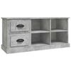 vidaXL Mobile TV Grigio Cemento 102x35,5x47,5 cm in Legno Multistrato