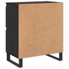 vidaXL Credenza 2 pcs Rovere Nero 60 x 35 x 70 cm