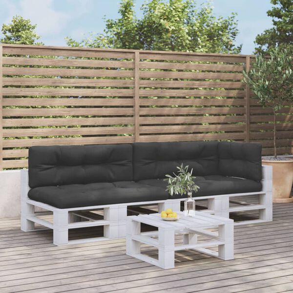 vidaXL Cuscini per Pallet 5 pz Neri in Tessuto