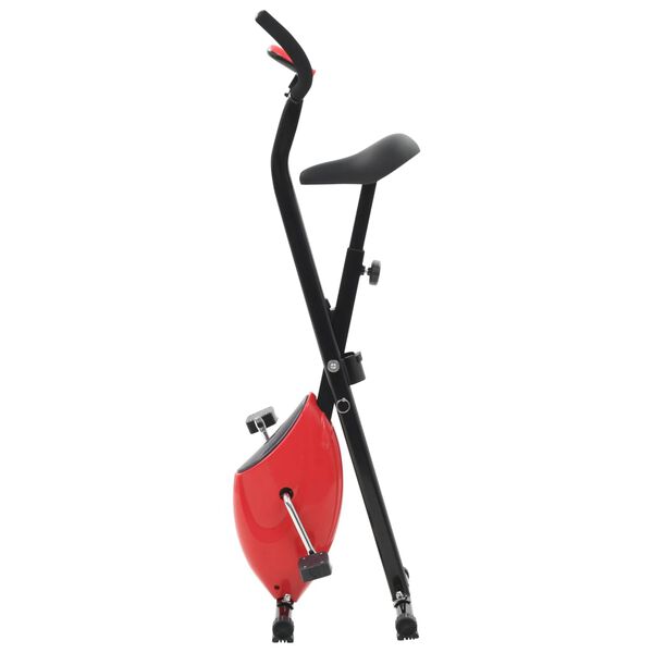 vidaXL Cyclette X-Bike con Cinghia di Resistenza Rossa