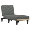 vidaXL Chaise Longue in Tessuto Grigio Scuro