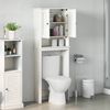 vidaXL Mobile Bagno VIGO Bianco e Bianco Antico 60 x 27 x 161 cm