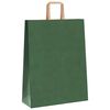 vidaXL Sacchetti di Carta 50 pz con Manici Verdi 32x12x42 cm