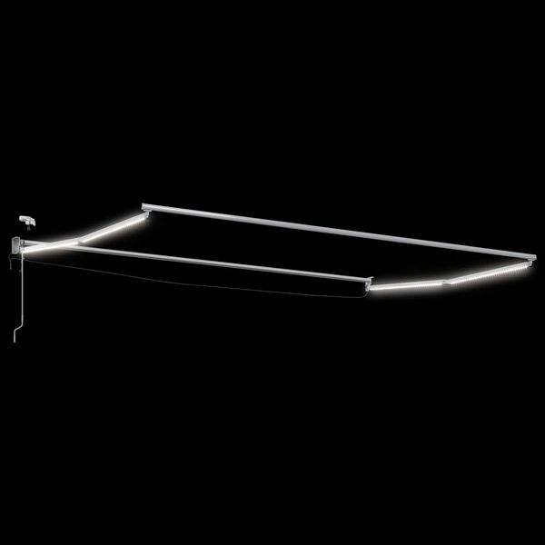 vidaXL Struttura della tenda elettrica retrattile Bianco 4 &times; 3 m