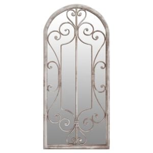 vidaXL Specchio Sabbia 100x45 cm Ferro per Uso Interno