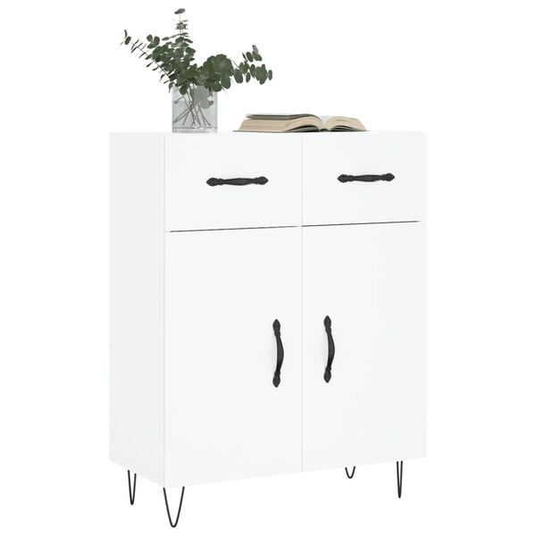 vidaXL Credenza Bianca 69,5x34x90 cm in Legno Multistrato
