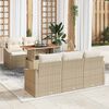 vidaXL Set da Pranzo per Giardino Beige e Crema 100 x 55 x 73 cm
