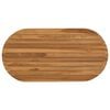 vidaXL Piano del tavolo 90 x 45 x 3,5 cm Ovale Legno di teak solido