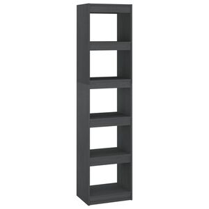 vidaXL Libreria/Divisorio Grigio 40x30x167,5 cm in Massello di Pino