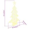 vidaXL Albero di Natale con 160 LED Bianco caldo 150 cm Acrilico