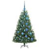 vidaXL Albero di Natale Artificiale con Rami Pieghevoli Verde 120 cm