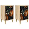 vidaXL Armadio da Notte LOCHEM 2 pz Rovere Sonoma 36 x 33 x 60 cm