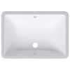 vidaXL Lavandino da Bagno Bianco 52x38,5x19,5 cm Rettangolare Ceramica