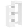 vidaXL Set di armadi per lavanderia 2 pz Bianco Legno ingegnerizzato