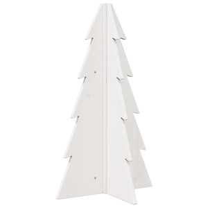 vidaXL Albero di Natale Decorativo Bianco 69,5 cm in Legno di Pino
