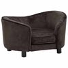 vidaXL Divano per Cani Marrone 69x49x40 cm in Peluche
