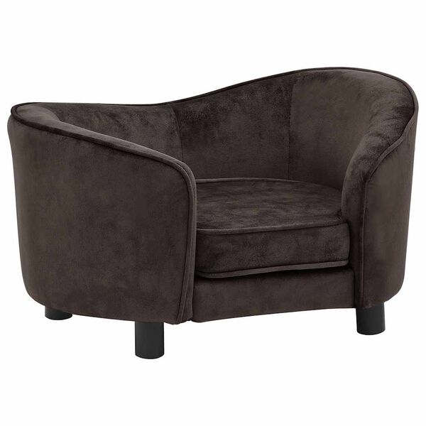 vidaXL Divano per Cani Marrone 69x49x40 cm in Peluche