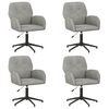 vidaXL Sedie da scrivania girevoli 4 pz 54 x 55 x 90 cm Grigio Chiaro