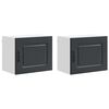 vidaXL Pannello lavastoviglie Kalmar 2 pcs Nero Legno ingegnerizzato