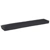 vidaXL Set di Cuscini per Pallet 2 pcs Nero 200 x 40 x 8 cm