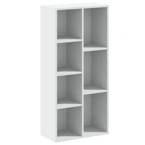vidaXL Libreria Bianca 50x25x105 cm in Legno Multistrato