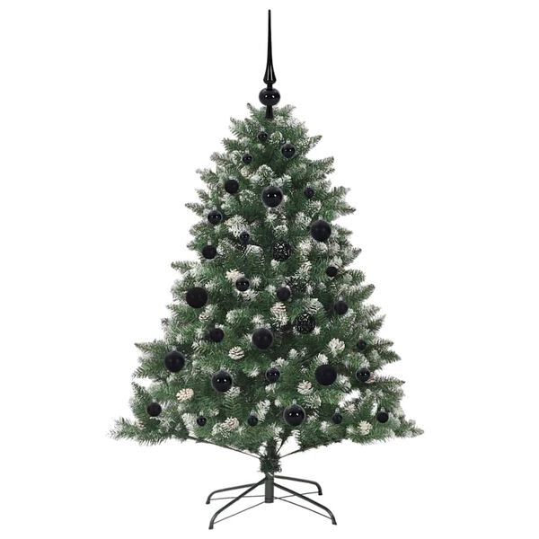 vidaXL Albero di Natale artificiale con 150 LED Verde 85 x 85 x 120 cm