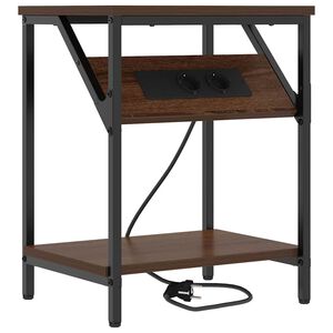 vidaXL Armadio da Notte Rovere Marrone 38 x 30 x 48 cm