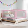 vidaXL Sponda Letto di Sicurezza per Bambini Rosa 200x25 cm Tessuto