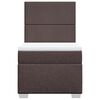vidaXL Giroletto a Molle con Materasso Marrone Scuro 100x200cm Tessuto