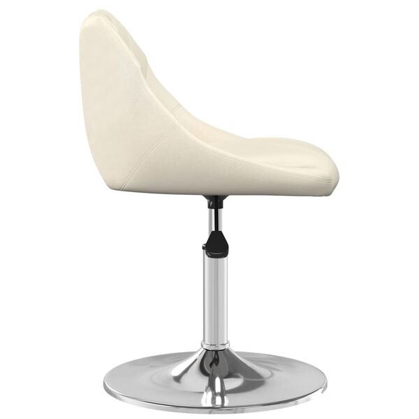 vidaXL Sgabello da Bar Crema in Velluto