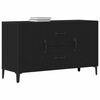 vidaXL Credenza con cassetto Nero 100 x 36 x 60 cm Legno multistrato