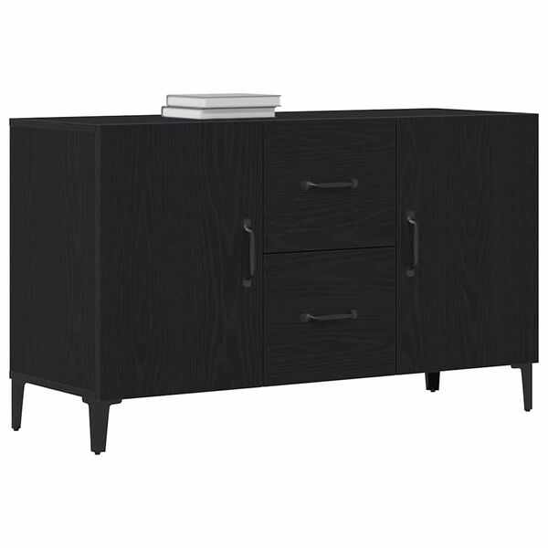 vidaXL Credenza con cassetto Nero 100 x 36 x 60 cm Legno multistrato