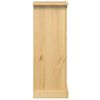vidaXL Comodino Corona 53x39x103 cm in Legno Massello di Pino
