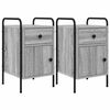 vidaXL Armadio da Notte 2 pz Sonoma grigio 35 x 36,5 x 61 cm