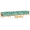 vidaXL Set Divano Pallet Giardino 5pz con Cuscini Massello Acacia