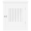 vidaXL Gabbia Cani Arredamento Bianca 64,5x80x71cm Legno Multistrato