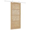 vidaXL Porta scorrevole Naturale e Bianco 86 x 198,5 cm