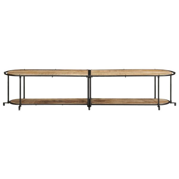 vidaXL Mobile Porta TV 200x42x40 cm in Massello di Mango Grezzo