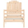 vidaXL Giroletto con Testiera Small Single in Legno Massello