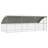 vidaXL Cuccia per cani 3 pz Argento 6 x 2 x 2 m Acciaio zincato