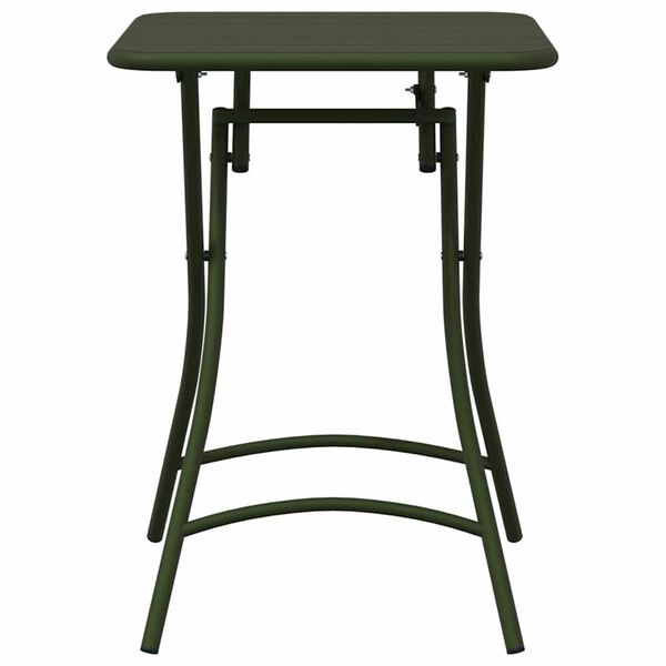 vidaXL Tavolo da Giardino Verde scuro 55 x 55 x 73 cm