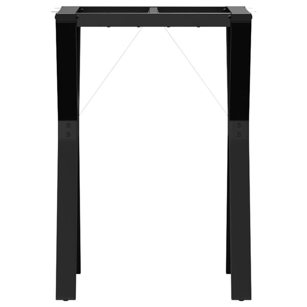 vidaXL Telaio Gambe a Y per Tavolo da Pranzo 50x40x73 cm in Acciaio