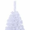 vidaXL Albero di Natale artificiale Bianco 180 cm PVC e Acciaio